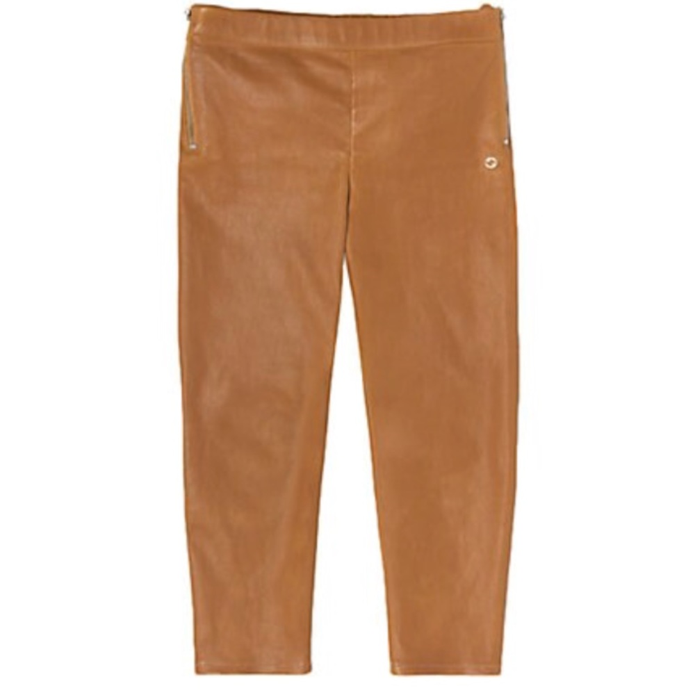 NWT GUCCI Mouve Kids Leather Leggings - Picture 7 of 7